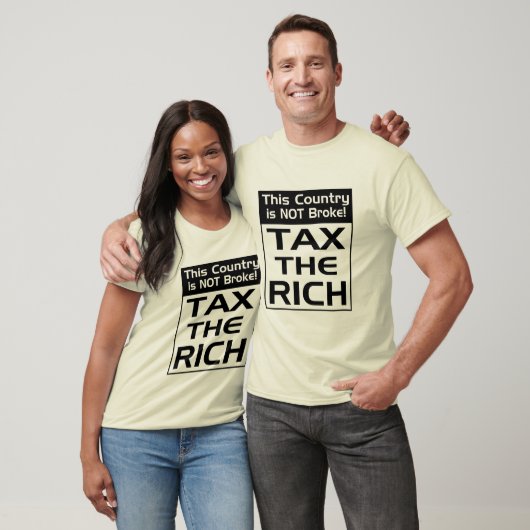 T-shirt Ce pays n'est PAS brisé / Impliquez les riches (Unisexe)