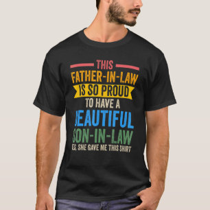 T-shirt ce père en droit fier de son beau-fils père en dro