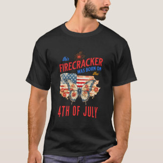 T-shirt Ce pétard est né le quatre juillet