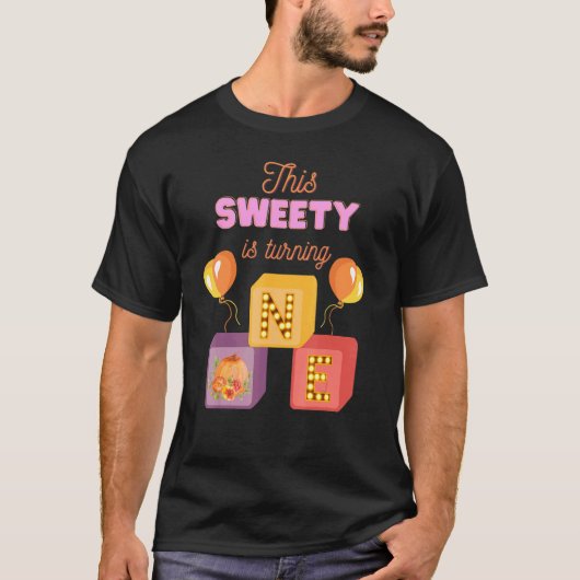 T-shirt Ce petit bonbon devient un automne 1er Bir (Devant)
