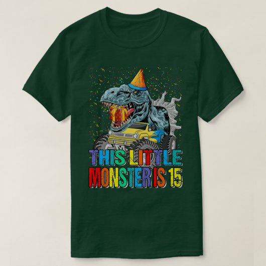 T-shirt Ce Petit Camion Monster Est 15E Anniversaire (Design devant)