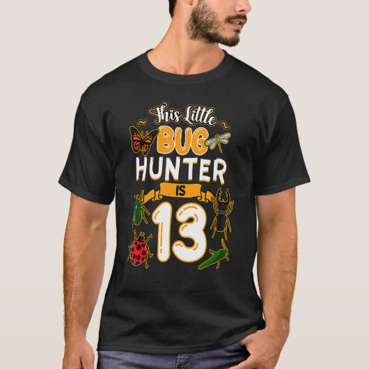 T-shirt Ce Petit Chasseur De Bogue Est 13 Anniversaire Ann (Devant)