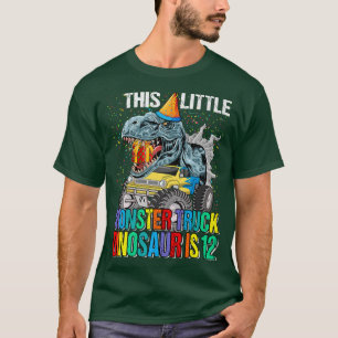 T-shirt Ce Petit Dinosaure De Camion Monster A 12E Anniver