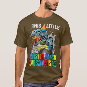 T-shirt Ce Petit Dinosaure De Camion Monster A 15E Anniver