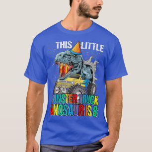 T-shirt Ce Petit Monster Truck Dinosaur Est 8E Anniversair