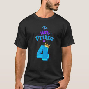 T-shirt Ce Petit Prince Est 4 Anniversaire Roi 4 Anniversa