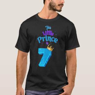T-shirt Ce Petit Prince Est 7 Anniversaire Roi 7 Anniversa