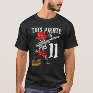 T-shirt Ce pirate est 11 pirate poignant 11e anniversaire 