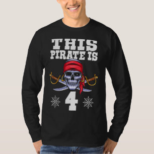 T-shirt Ce Pirate Est 4 Pirate Them Party 4 Anniversaire