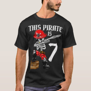T-shirt Ce pirate est 7 pirate en dabbing 7e anniversaire
