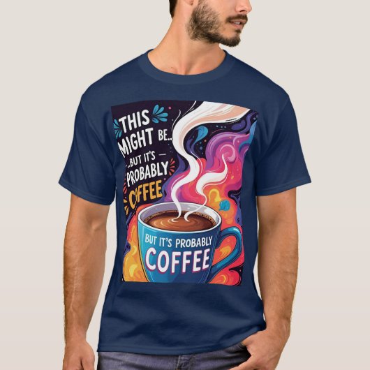 T-shirt Ce pourrait être du vin... Mais c’est probablement (Devant)