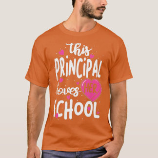 T-shirt Ce Principal Aime Sa Valentin D'École