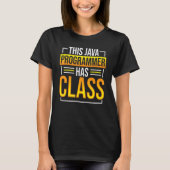 T-shirt Ce programmeur Java a un codage de programmation d (Devant)