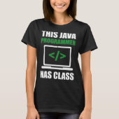 T-shirt Ce programmeur Java a un codage de programmation d (Devant)