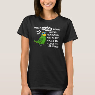 T-shirt Ce qu'AAAA signifie que je crie à Orange ailé Amaz