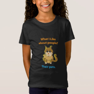 T-Shirt Ce que j'aime chez les gens Citations amusantes T-
