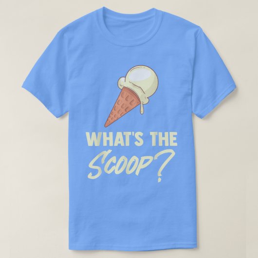 T-shirt Ce que la crème glacée sucrée Scoop Fête de révéla (Design devant)