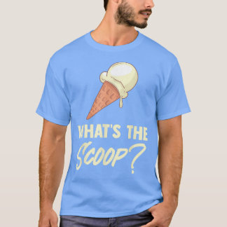 T-shirt Ce que la crème glacée sucrée Scoop Fête de révéla