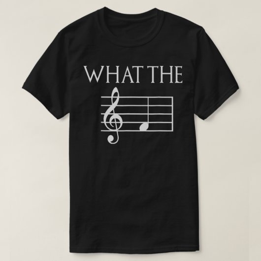 T-shirt Ce que la F note musicale (Design devant)