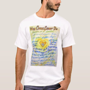 T-shirt Ce que le cancer ne peut pas faire Poem Angel Cust