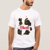 T-shirt Ce que les chats Noël amusent (Devant)