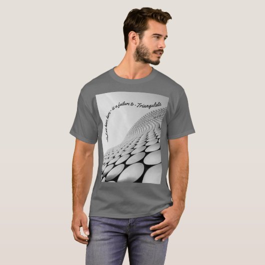 T-shirt Ce que nous avons ici est un échec de TRIANGULATE (Devant entier)