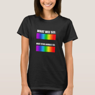 T-shirt Ce que nous voyons Ce que d'autres animaux voient