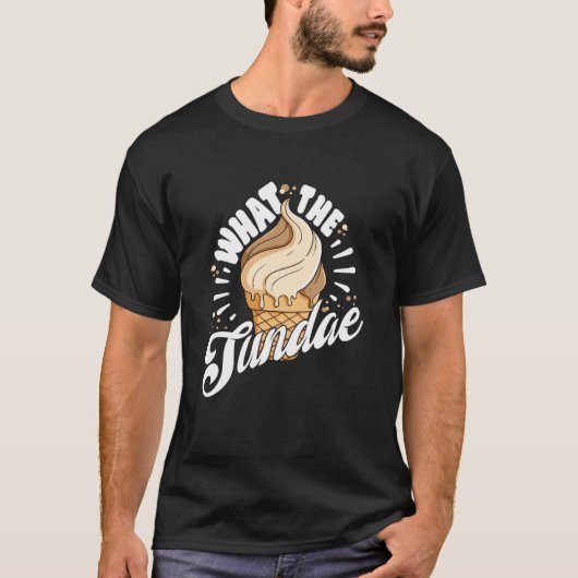 T-shirt Ce Que Sundae Pour Homme Femmes Crème Glacière Enf (Devant)