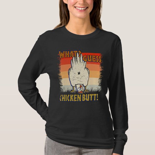 T-shirt Ce que vous devinez Poulets Beurre Animal Poulets (Devant)
