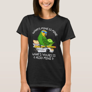 T-shirt Ce que vous voulez, c'est le perroquet de la mine