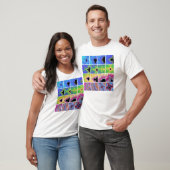 T-shirt Ce qui circule, vient autour-- version bleue (Unisexe)