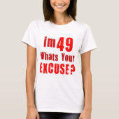 T-shirt ce qui est votre excuse (Devant)