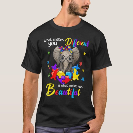 T-shirt Ce qui fait de vous différents Sensibilisations su (Devant)