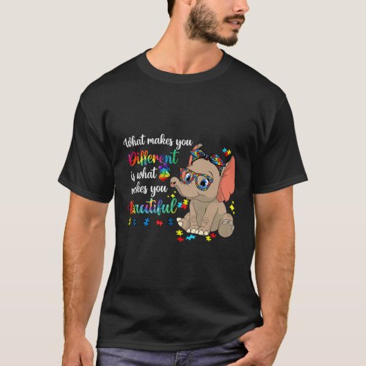T-shirt Ce qui fait de vous différents Sensibilisations su (Devant)