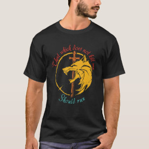 T-shirt Ce Qui Ne M'A Pas Tué Devrait Exécuter Vintage App