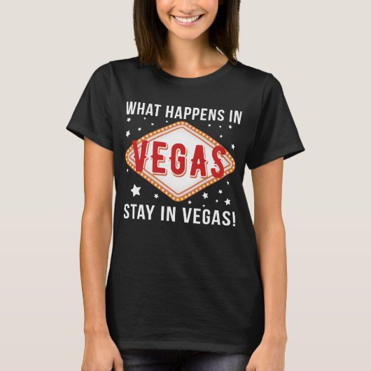 T-shirt Ce qui se passe à Vegas en vacances (Devant)