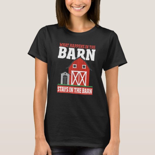 T-shirt Ce Qui Se Passe Dans La Grange Reste Dans L'Agricu (Devant)
