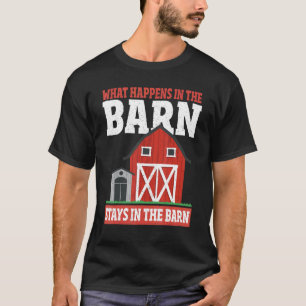 T-shirt Ce Qui Se Passe Dans La Grange Reste Dans L'Agricu