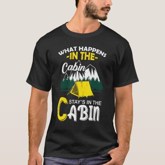 T-shirt Ce Qui Se Passe Dans Le Cabine Reste Dans Le Cabin (Devant)