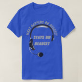 T-shirt Ce qui se passe sur le casque (Design devant)
