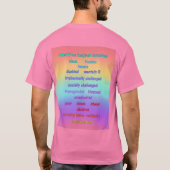 T-shirt Ce qui si nous imaginions nous-mêmes… Diversité (Dos)