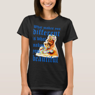T-shirt Ce Qui Vous Fait Différent Lion Maman Autisme Enfa