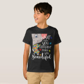 T-shirt Ce Qui Vous Rend Différent Vous Rend Beau - Aut (Devant entier)