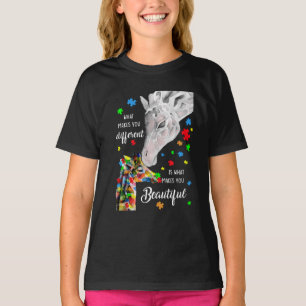 T-shirt Ce qui vous rend différent vous rend belle