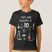 T-shirt Ce scientifique fou a dix ans (Devant)