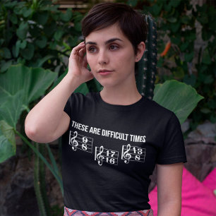 T-shirt Ce Sont Des Temps Difficiles Cadeau De Musique Pou