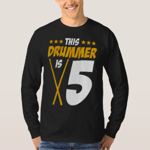 T-shirt Ce Tambour Est 5 Drummer Drummer Set Musique