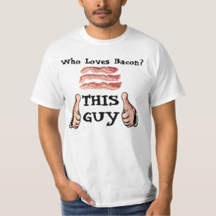 T-shirt Ce type aime la chemise de lard