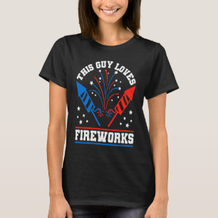 T-shirt Ce Type Aime Les Feux D'Oeuvre 4 juillet