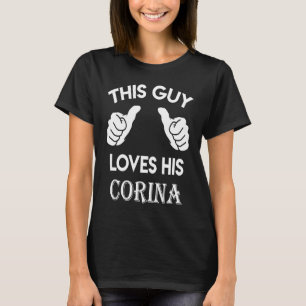 T-shirt Ce type aime son CORINA valentine Anniversaire 7